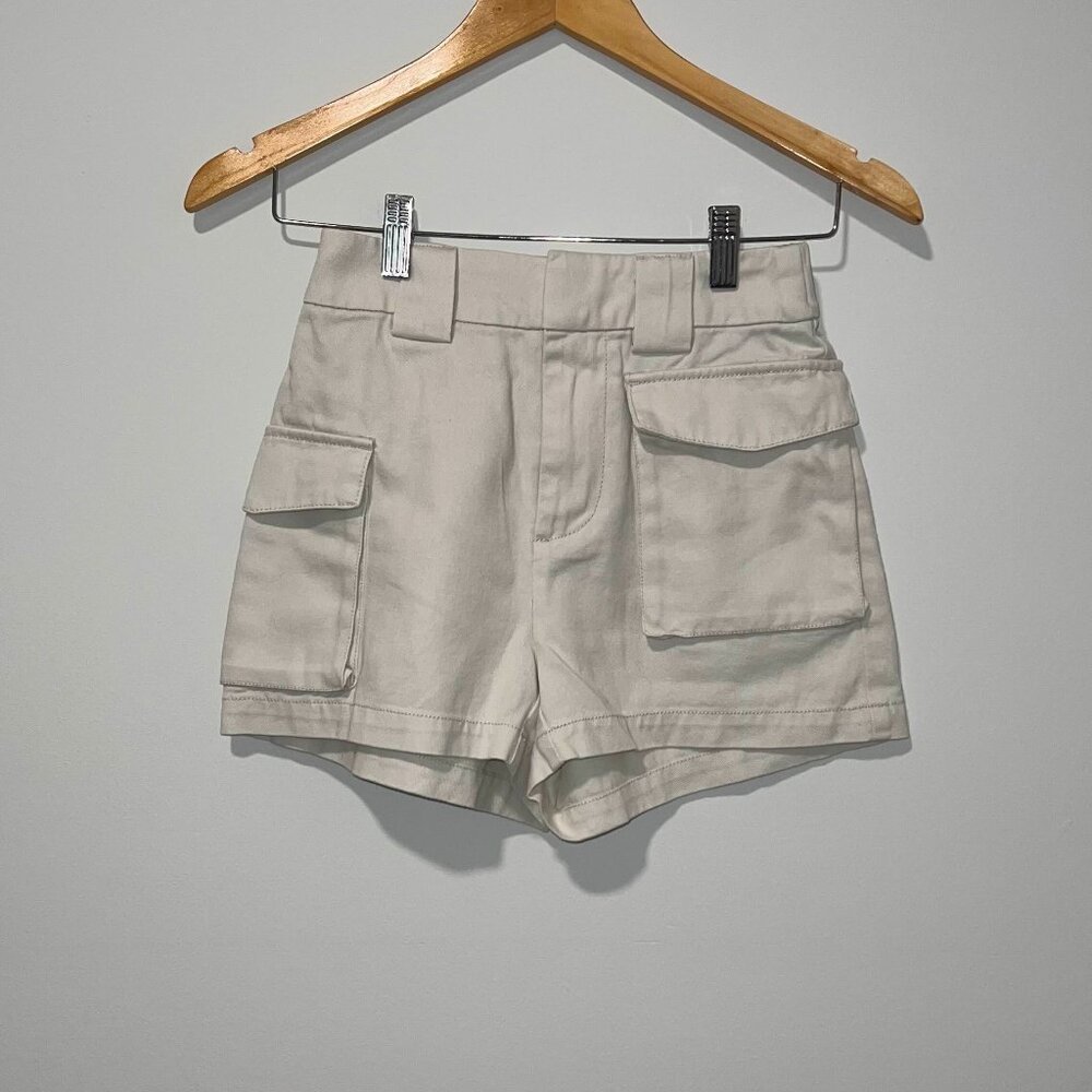 TNA Cream Cargo Shorts